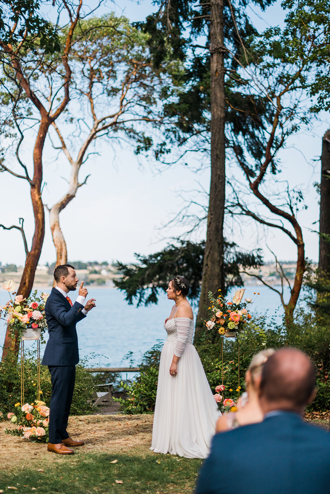 Colorful Intimate Wedding at Captain Whidbey Inn | Whidbey Island